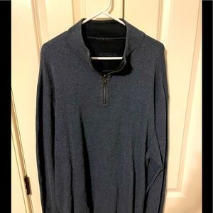Cremieux heather blue quarter zip